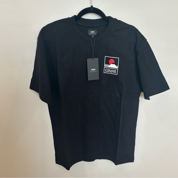 Men’s Edwin Sunset On Mt Fuji T-Shirt, Black, Small - Picture 2 of 6